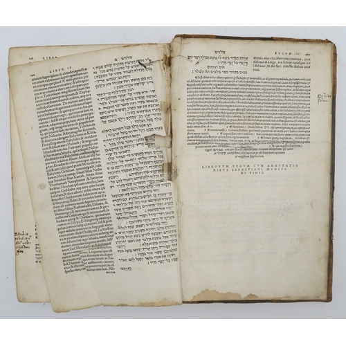 2672 - BIBLE, HEBREW AND LATIN: HEBRAICA BIBLIASebastian Münster (trans.), Basilae (Basel), Michael Isingri... 