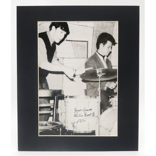 2641A - THE BEATLES - SIGNED PHOTOGRAPHS OF SIR PAUL McCARTNEY, RINGO STARR AND PETE BESTEach with certifica... 