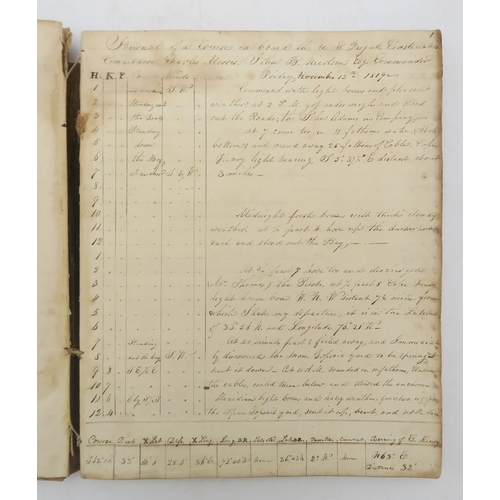 2623 - USS CONSTELLATION (1797): A LOG BOOK KEPT BY MIDSHIPMAN ADAM S. KUHN, U.S. NAVYDated Friday November... 