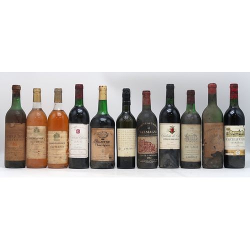 2696 - TWENTY TWO BOTTLES OF WINE Grand Vin de Leoville du Marquis de Las Cases Saint-Julien 1969, Chateau ... 