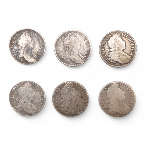 2558C - WILLIAM III (1694-1702) 1 SHILLING 1696ObverseLaureate and draped bust of King William III righ... 