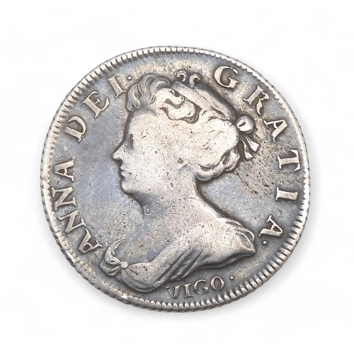 2560C - ANNE (1702-1714) 1 SHILLING 1703ObverseFirst draped bust of Queen Anne left, legend around... 