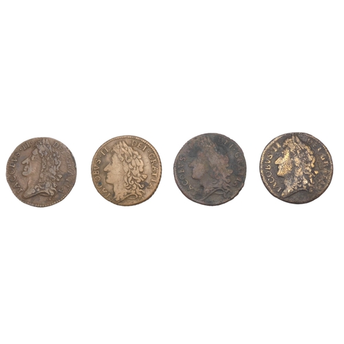 2563 - JAMES II (1685-1691) GUNMONEY COINAGE1689 Aug 5.81 grams 25.5mm Ø1689 Mar 6.41 grams 25mm Ø1689 9 5.... 