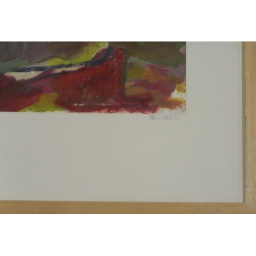 968 - SCOTTISH CONTEMPORARY MOTHER NATURE Oil on paper, signed lower right, 56 x 40cm Together with a simi... 