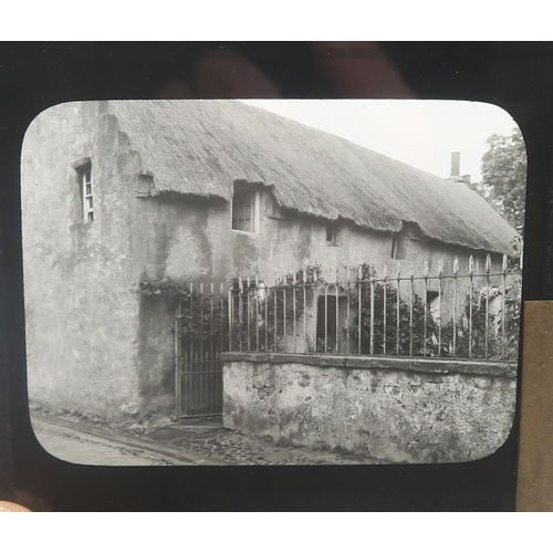 517 - A  collection of monochrome photographic glass plates, to include views of Inverness and its environ... 