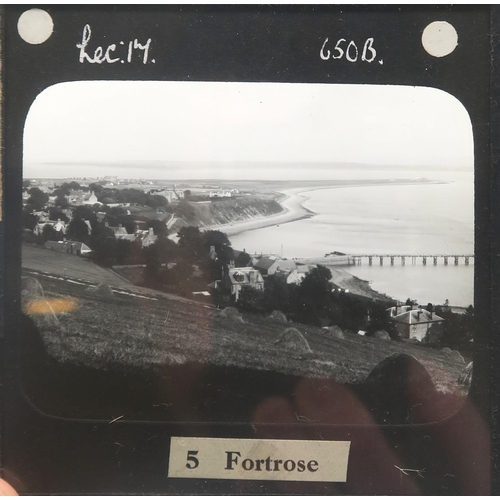 517 - A  collection of monochrome photographic glass plates, to include views of Inverness and its environ... 