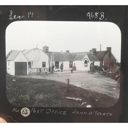 517 - A  collection of monochrome photographic glass plates, to include views of Inverness and its environ... 