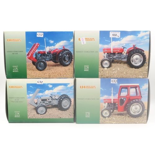 532 - Boxed Universal Hobbies 1:16-scale die-cast model Massey Ferguson TE 20 