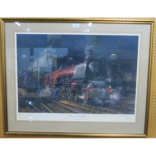 546 - Terrence Cuneo The Duchess of HamiltonPrint multiple, hand-numbered 294 of 850 and signed by th... 