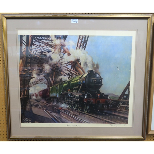 546A - Terrence Cuneo Flying ScotsmanPrint multiple, hand-numbered 294 of 850 and signed by the artist... 