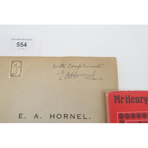 554 - Edward Atkinson HornelA copy of James King Hewison D.D.'s article Sons of the South: Mr. E.A. Hornel... 