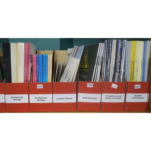 560 - ARCHITECTURAL HERITAGE, CONSERVATION AND LOCAL HISTORYA large quantity of periodicals, to include Ar... 