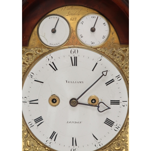 2266 - AN EARLY 19TH CENTURY VULLIAMY OF LONDON 612 BRACKET CLOCKwith brass-bound rosewood triple pad top, ... 