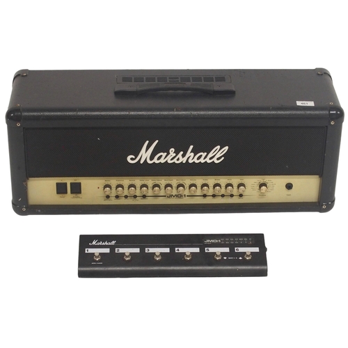 461 - A Marshall JMD:1 Amplifier Head, 50 Watts, Model: JMD 50, and a JMD:1 footswitch Model: PEDL-10048