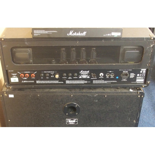 462 - A Large Marshall 4x12 Slanted Cabinet Amplifier, 300W RMS, Model No: M41 2A, a Marshall JMD:1 Amplif... 