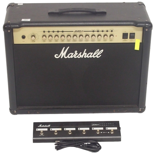 464 - A Marshall JMD:1, 100 Watt, Amplifier, with 16 pre-Amps. Model no: JMD 102, and a JMD:1 footswitch M... 