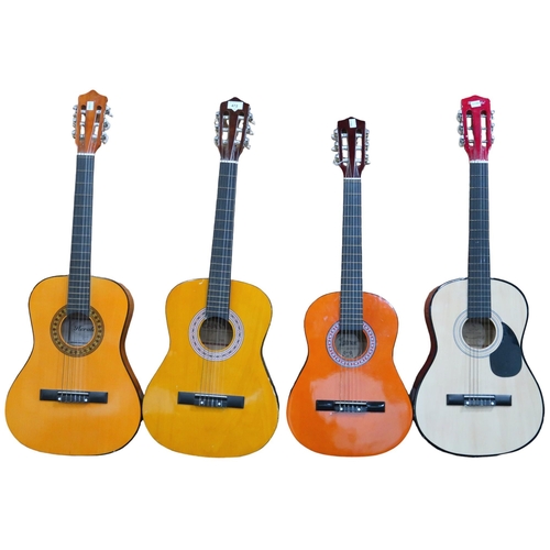 472 - Four nylon string Spanish style guitars, consisting of a Chantry 2459 three quarter length, an Ace A... 