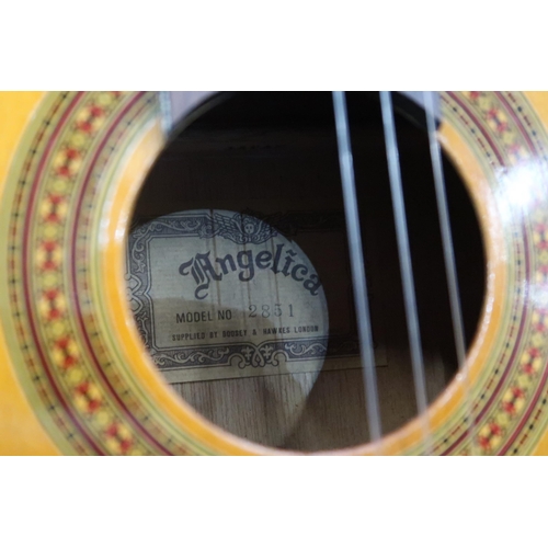 473 - Three nylon string Spanish style guitars, consisting of an Angelica 2851, a Hsing Hai guitar an... 