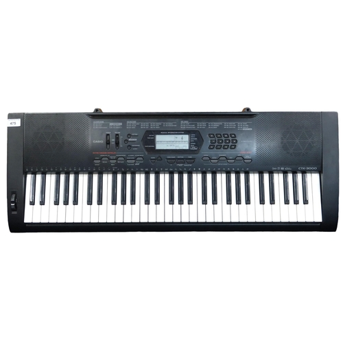 475 - A Casio CTK-3000 61-key portable keyboard