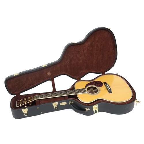 479 - MARTIN D-042 c.200800 body size. spruce top, ebony fingerboard with snowflake abalone inlays, serial... 