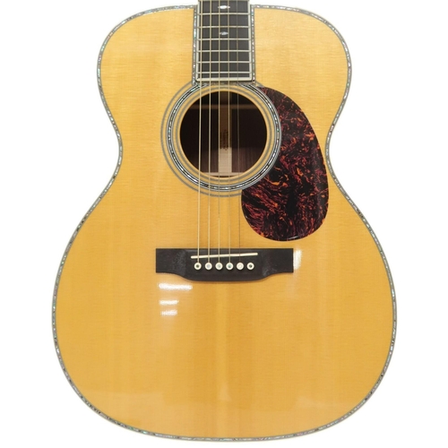 479 - MARTIN D-042 c.200800 body size. spruce top, ebony fingerboard with snowflake abalone inlays, serial... 