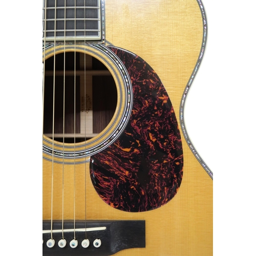 479 - MARTIN D-042 c.200800 body size. spruce top, ebony fingerboard with snowflake abalone inlays, serial... 