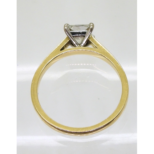 700 - A princess cut diamond ring, from 77 DIAMONDS, with a point of sale replacement valuation dated 2016... 