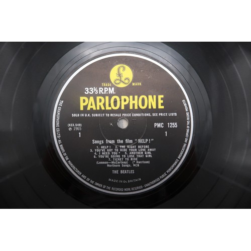 450A - A COLLECTION OF NINE EARLY BEATLES LP'sHELP - Parlophone PMC 1255, XEX 549 E.M.I Records, ABBEY ROAD... 