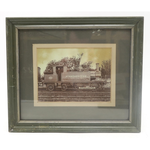 539A - A framed black and white photograph of the Coronation Class 6221 