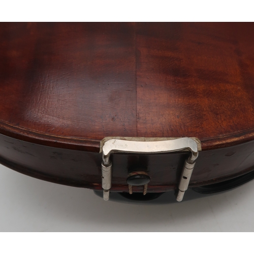 2642G - A TWO PIECE BACK VIOLIN 36 cm, together with a fitted wooden case