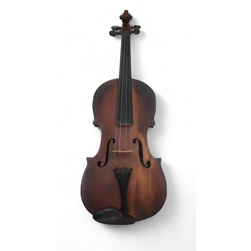 2642H - A LATE 19TH CENTURY VIOLINA Two Piece Back Violin 36 cm, Bearing Pencil Inscription To The Interior,... 