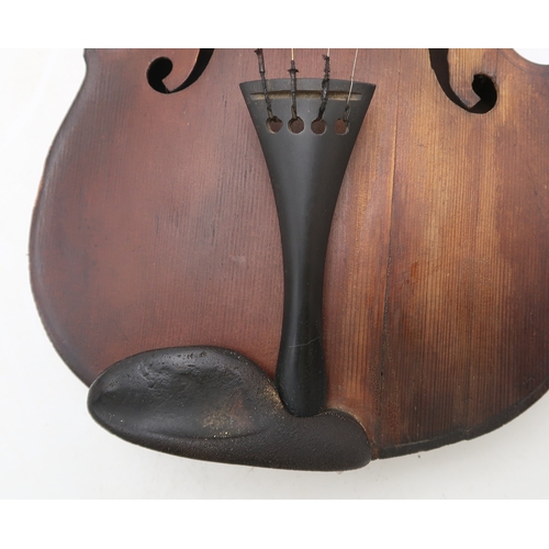 2642H - A LATE 19TH CENTURY VIOLINA Two Piece Back Violin 36 cm, Bearing Pencil Inscription To The Interior,... 