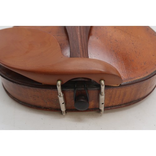 2642A - ITALY, CREMONA A Continental One Piece Back Violin 35.5 cm Bearing Label To The Interior Nicolaus Am... 