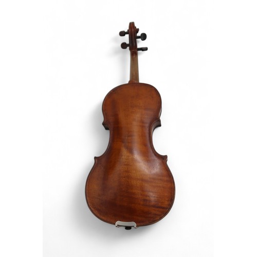 2642A - ITALY, CREMONA A Continental One Piece Back Violin 35.5 cm Bearing Label To The Interior Nicolaus Am... 