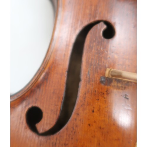 2642A - ITALY, CREMONA A Continental One Piece Back Violin 35.5 cm Bearing Label To The Interior Nicolaus Am... 