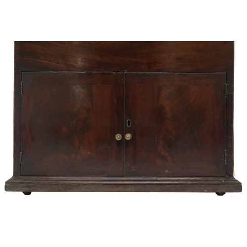 2060 - A 19TH CENTURY MAHOGANY DOME TOP CELLARETTE with domed hinged lid concealing internal dividers ... 