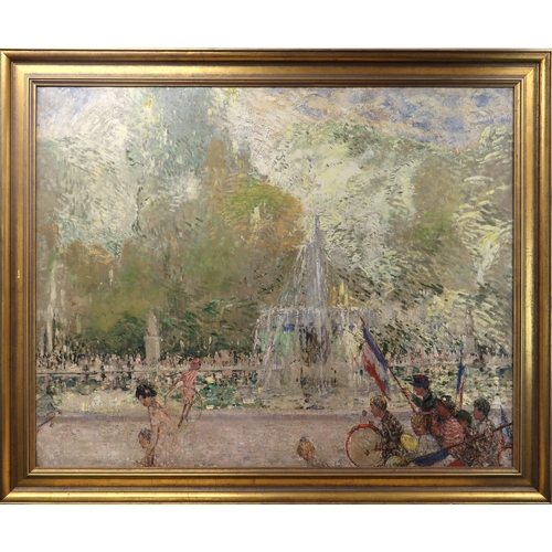 3005 - JOHN RANKINE BARCLAY (SCOTTISH 1884-1963)AMUSETTE (PARIS, JARDINS DE TUILERIES)Oil on canvas, signed... 