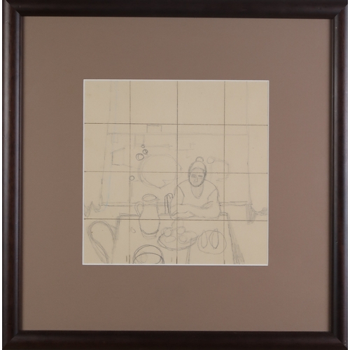 3036 - † ALBERTO MORROCCO RSA RSW RP RGI LLD (SCOTTISH 1917-1998)FIGURE STUDYPencil, signed verso, 23 x 23c... 