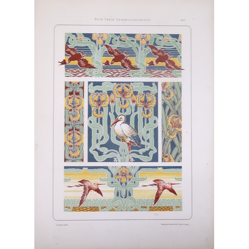 3040 - ARNOLD LYONGRUN (RUSSIAN 1871-1935)DEKORATIONSMOTIVE (1899)Lithographs, folio, four framed... 