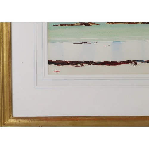 3056 - MARY HOLDEN BIRD (SCOTTISH 1920-1978)SUMMER MORNINGWatercolour, signed lower left, 22 x 44cm (8.6 x ... 