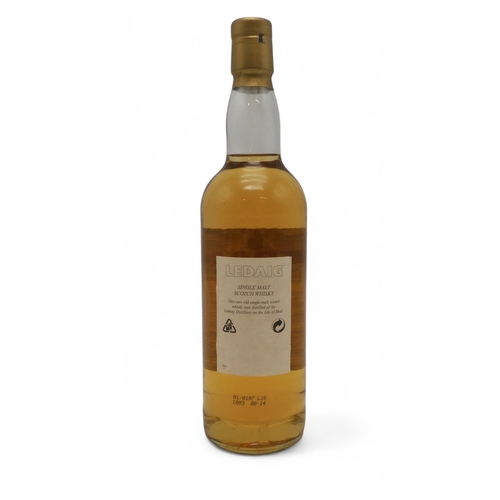 2698 - LEDAIG ISLE OF MULL AGED 20 YEARSLedaig rare old single malt scotch whisky aged 20 years 70cl e 43% ... 