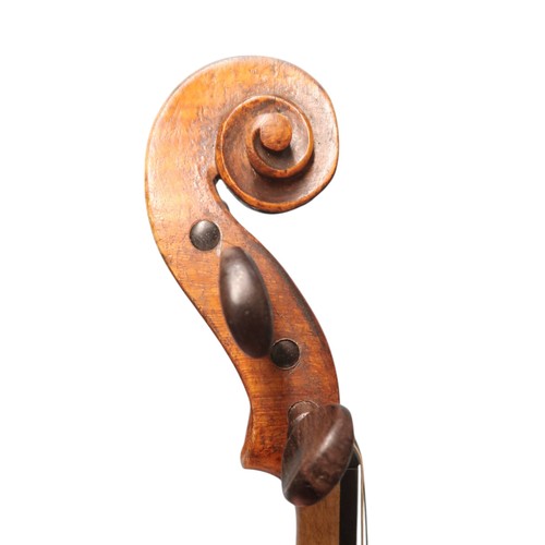 2642A - ITALY, CREMONA A Continental One Piece Back Violin 35.5 cm Bearing Label To The Interior Nicolaus Am... 