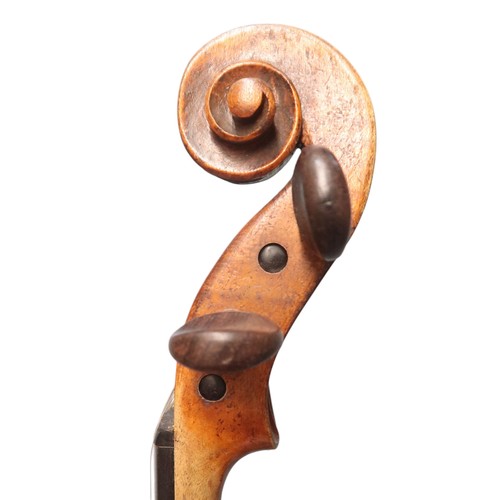 2642A - ITALY, CREMONA A Continental One Piece Back Violin 35.5 cm Bearing Label To The Interior Nicolaus Am... 