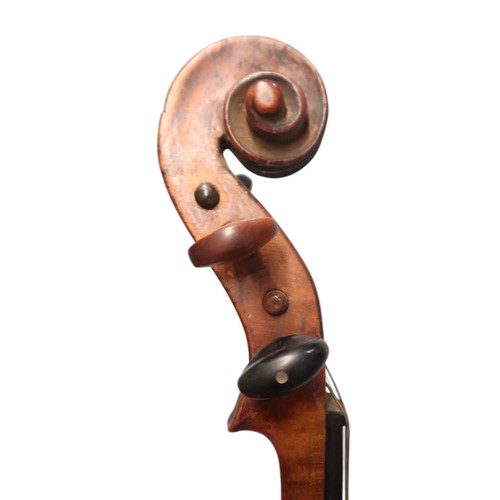 2642C - MAGGINI DEUTSCHE ARBEIT 1886A late 19th Century Two Piece Back Violin 36 cm Bearing Label To The Int... 