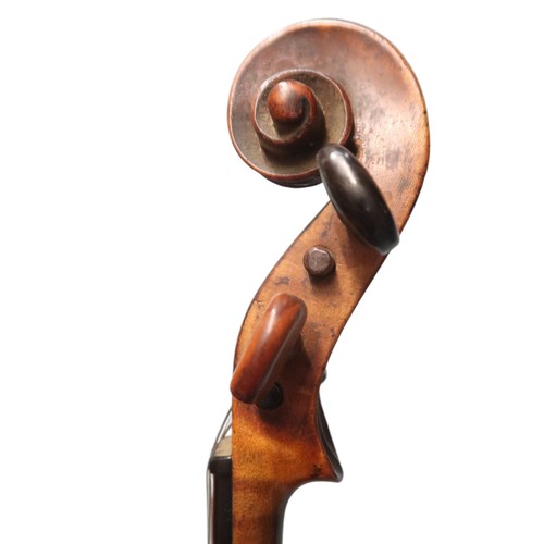 2642C - MAGGINI DEUTSCHE ARBEIT 1886A late 19th Century Two Piece Back Violin 36 cm Bearing Label To The Int... 