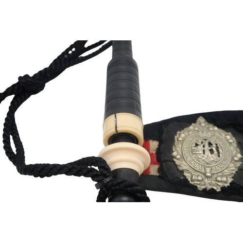 2642F - MACDOUGALL HIGHLAND BAGPIPESA set of full Scottish Highland bagpipes, ebonised with ivory mounts and... 