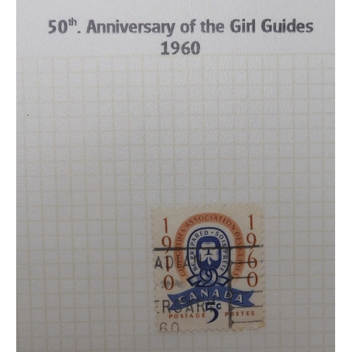 482 - SCOUTS ON STAMPSThree albums of new and used stamps celebrating the Boy Scouts and Girl Guides mostl... 