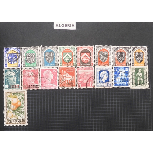 483 - A worldwide stamp collection in a stock book and albums