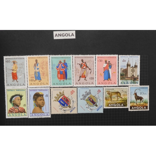 483 - A worldwide stamp collection in a stock book and albums