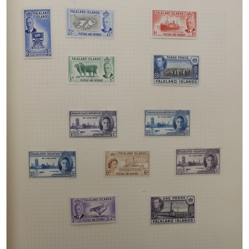 493 - COMMONWEALTH & GREAT BRITAIN STAMPSAn album of unused and used stamps mostly hinged with Aden 19... 